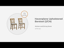 Load and play video in Gallery viewer, Havonplane - Upholstered Barstool (Set of 2) - Brown