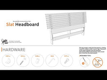 Load and play video in Gallery viewer, Danziar - Slat Headboard