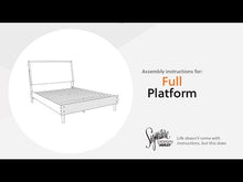 Load and play video in Gallery viewer, Cielden - Two-Tone - Panel Headboard