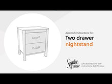 Load and play video in Gallery viewer, Battelle - Two Drawer Night Stand - Tan