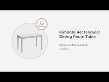 Load and play video in Gallery viewer, Kimonte - Rectangular Dining Room Table - Dark Brown