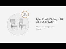 Load and play video in Gallery viewer, Tyler Creek - Dining UPH Side Chair (Set of 2) - Slatback - Black / Grayish Brown