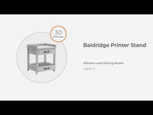 Load and play video in Gallery viewer, Baldridge - Printer Stand - Rustic Brown
