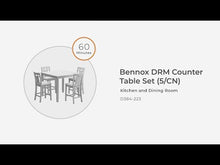Load and play video in Gallery viewer, Bennox - DRM Counter Table Set (Set of 5) - Brown