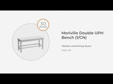 Load and play video in Gallery viewer, Moriville - Double UPH Bench - Beige