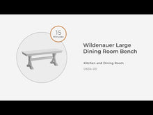 Load and play video in Gallery viewer, Wildenauer - Dining Room Bench