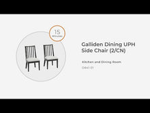 Load and play video in Gallery viewer, Galliden - Dining Upholstered Side Chair (Set of 2) - Black