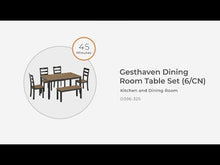 Load and play video in Gallery viewer, Gesthaven - Dining Room Table Set
