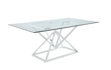 Load image into Gallery viewer, RECT GLASS DINING TABLE 109451