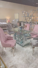 Load and play video in Gallery viewer, GGUCCI DINING SET 7-PC (TBL+6CHAIRS