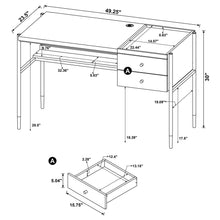 Load image into Gallery viewer, LAXTON WRITING DESK W/ OUTLET 804291