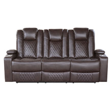 Load image into Gallery viewer, Power Double Reclining Sofa 9366DB-3PWH