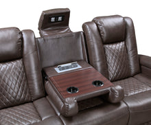 Load image into Gallery viewer, Power Double Reclining Sofa 9366DB-3PWH