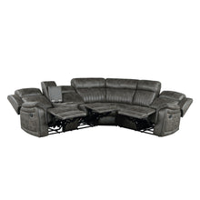 Load image into Gallery viewer, Centeroak Collection 9479S 3-Piece Reclining Sectional with Left Console