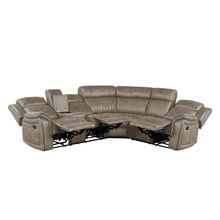 Load image into Gallery viewer, Centeroak Collection 9479S 3-Piece Reclining Sectional with Left Console