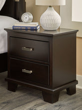 Load image into Gallery viewer, Covetown - Two Drawer Night Stand - Dark Brown
