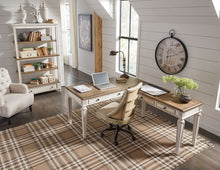 Load image into Gallery viewer, Realyn - Home Office L Shaped Desk - White / Brown
