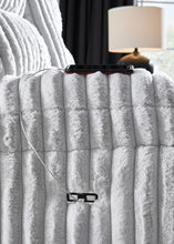 Load image into Gallery viewer, Rhines Falls - Double Reclining Power Loveseat With Console - Alloy
