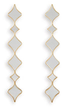 Load image into Gallery viewer, Harriswood - Accent Mirror Set (Set of 2) - Gold Finish
