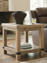 Load image into Gallery viewer, Ridgester - Rectangular End Table - Light Brown
