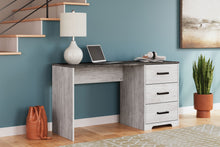 Load image into Gallery viewer, Shawburn - Home Office Desk - White / Dark Charcoal Gray
