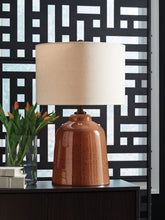 Load image into Gallery viewer, Aaleahya - Glass Table Lamp - Rust
