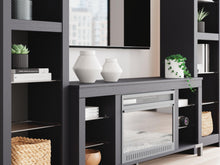 Load image into Gallery viewer, Cayberry - 3-Piece Entertainment Center With Electric Fireplace - Black
