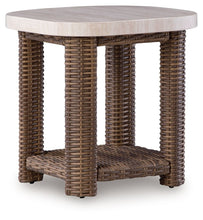Load image into Gallery viewer, Dolan Creek - Square End Table - Beige / Brown
