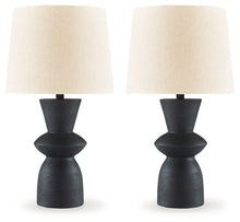 Load image into Gallery viewer, Scarbot - Paper Table Lamp (Set of 2) - Distressed Black
