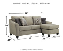 Load image into Gallery viewer, Kestrel - Queen Sofa Chaise Sleeper - Driftwood
