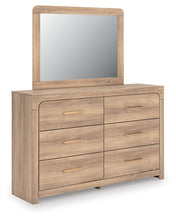 Load image into Gallery viewer, Kinlanni - 4 Pc. - Queen Panel Bed, Dresser, Mirror And Nightstand - Tan
