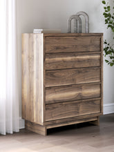 Load image into Gallery viewer, Chirason - Five Drawer Wide Chest - Brown
