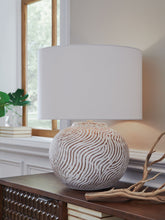 Load image into Gallery viewer, Vien - Terracotta Table Lamp - Distressed White
