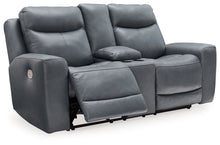 Load image into Gallery viewer, Mindanao - 2 Pc. - Power Reclining Sofa, Power Reclining Loveseat with Console - Steel
