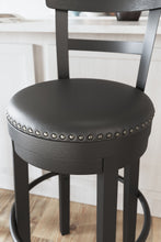 Load image into Gallery viewer, Valebeck - Tall Upholstered Swivel Barstool
