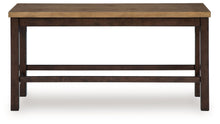 Load image into Gallery viewer, Rylandeen - Double Counter Height Bench - Light Brown / Dark Brown
