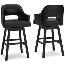 Load image into Gallery viewer, Tallenger - Upholstered Swivel Barstool (Set of 2)
