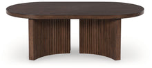 Load image into Gallery viewer, Korestone - Oval Cocktail Table - Dark Brown
