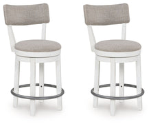 Load image into Gallery viewer, Robbinsdale - Upholstered Swivel Barstool (Set of 2) - Antique White
