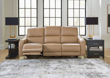 Load image into Gallery viewer, Mosswell - Power Reclining Sofa With Adj Headrest - Toffee
