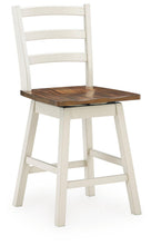 Load image into Gallery viewer, Brinfern - Swivel Stool (Set of 2) - Brown / Antique White
