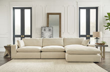 Load image into Gallery viewer, Elyza - 4 Pc. - Right Arm Facing Corner Chaise 3 Pc Sectional, Ottoman - Linen
