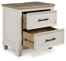 Load image into Gallery viewer, Shaybrock - Two Drawer Night Stand - Antique White / Brown
