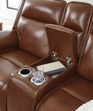 Load image into Gallery viewer, Healy Pier - Power Reclining Loveseat With Console / Adj Headrest - Chocolate

