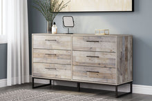 Load image into Gallery viewer, Neilsville - Six Drawer Dresser - Vinyl-Wrapped - Whitewash

