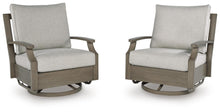 Load image into Gallery viewer, Rainier Ranch - Swivel Glider Chair With Cushion - Brown / Beige
