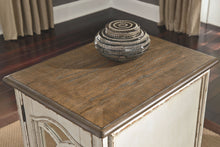 Load image into Gallery viewer, Realyn - Chair Side End Table - Insert Mirror - White / Brown
