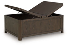 Load image into Gallery viewer, Breckington - Cocktail Table With Storage - Dark Brown
