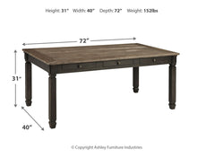 Load image into Gallery viewer, Tyler Creek - Rectangular Dining Room Table - Black / Gray
