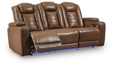 Load image into Gallery viewer, Gruaro - Power Reclining Sofa With Adjustable Headrest - Amber
